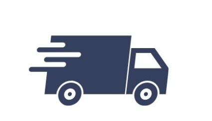 Delivery truck icon indicating home shipping